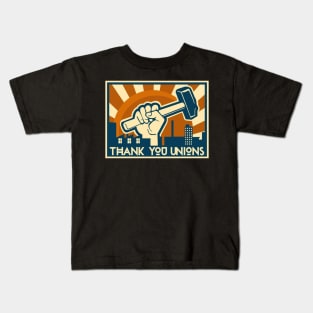 Thank You Unions Kids T-Shirt